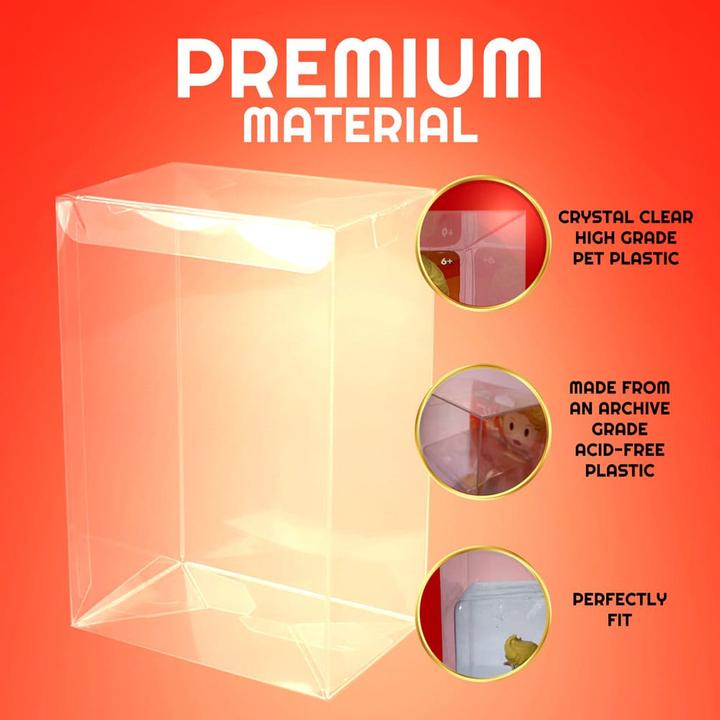 Actual product image Evoretro PET Gehäuse 10er-Pack für Amiibo Figuren