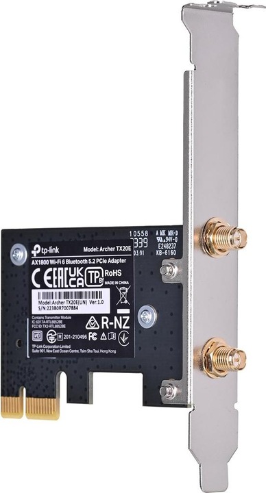 Actual product image TP-Link Archer TX20E Wi-Fi 6 PCIe adapter AX1800 Bluetooth 5.2 (Mini PCI Express)