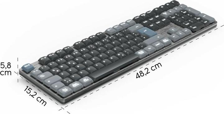 Immagine prodotto Hama WK-800 Tastiera wireless grigia (DE, Senza fili)