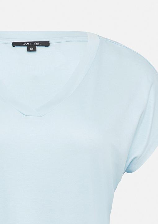 Immagine prodotto Comma T-Shirt Shirt aus Viskose mit V-Ausschnitt (40)