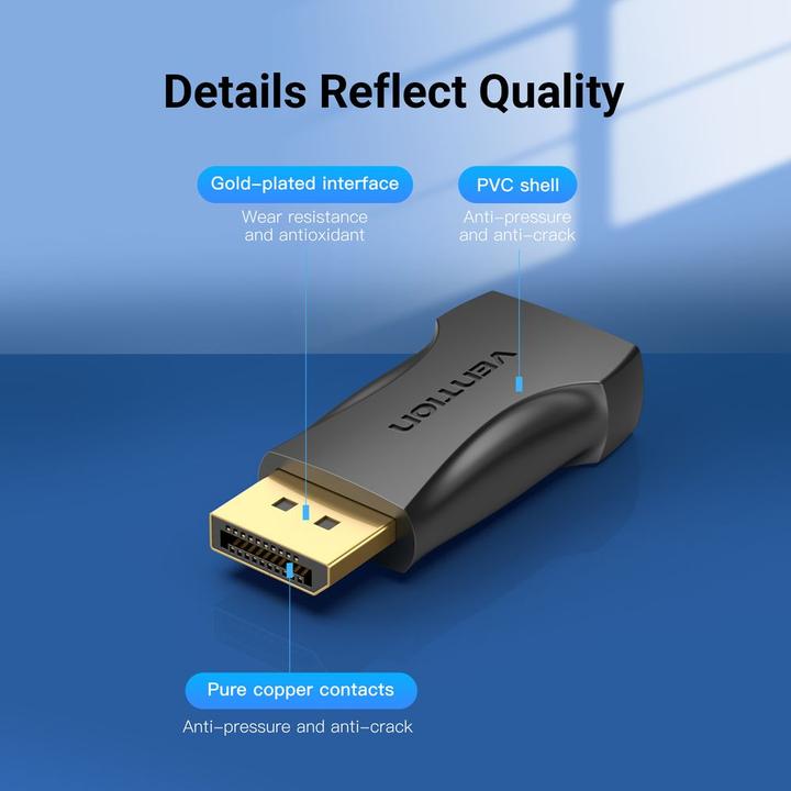 Actual product image Vention Display port to (HDMI, 5.80 cm)