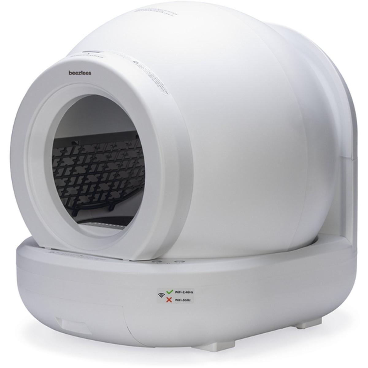 Meilleurs prix pour Beeztees Moeza - Automatische Kattenbak - Wit - 57x56x62 cm (Bac à litière autonettoyant), Bac à litière pour chat