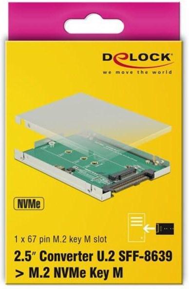 Produktbild Delock M.2 zu U.2 Gehäuse 2.5" 9.5mm