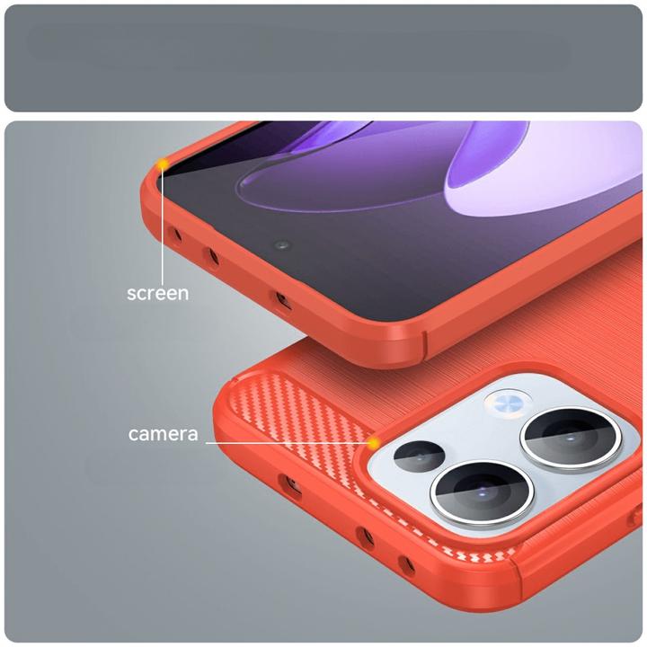 Actual product image Cover-Discount OPPO Reno13 - Metall Carbon Look Hülle (Oppo Reno 5G)