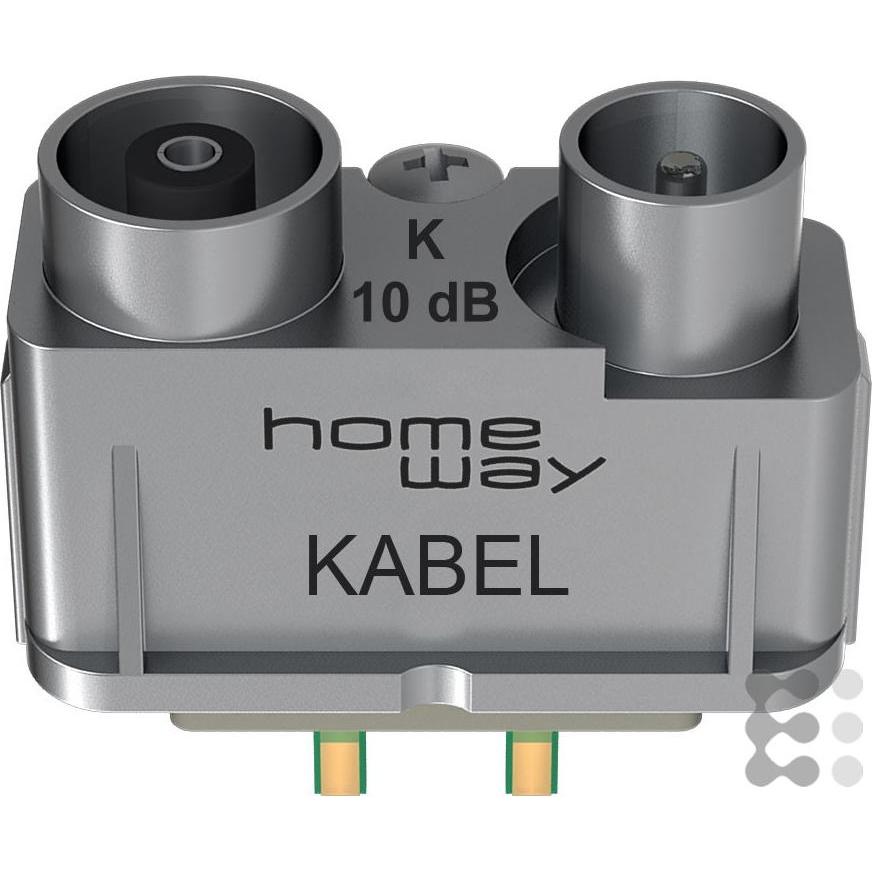 Homeway HW-ET8 (Antennendose), SAT Zubehör, Silber