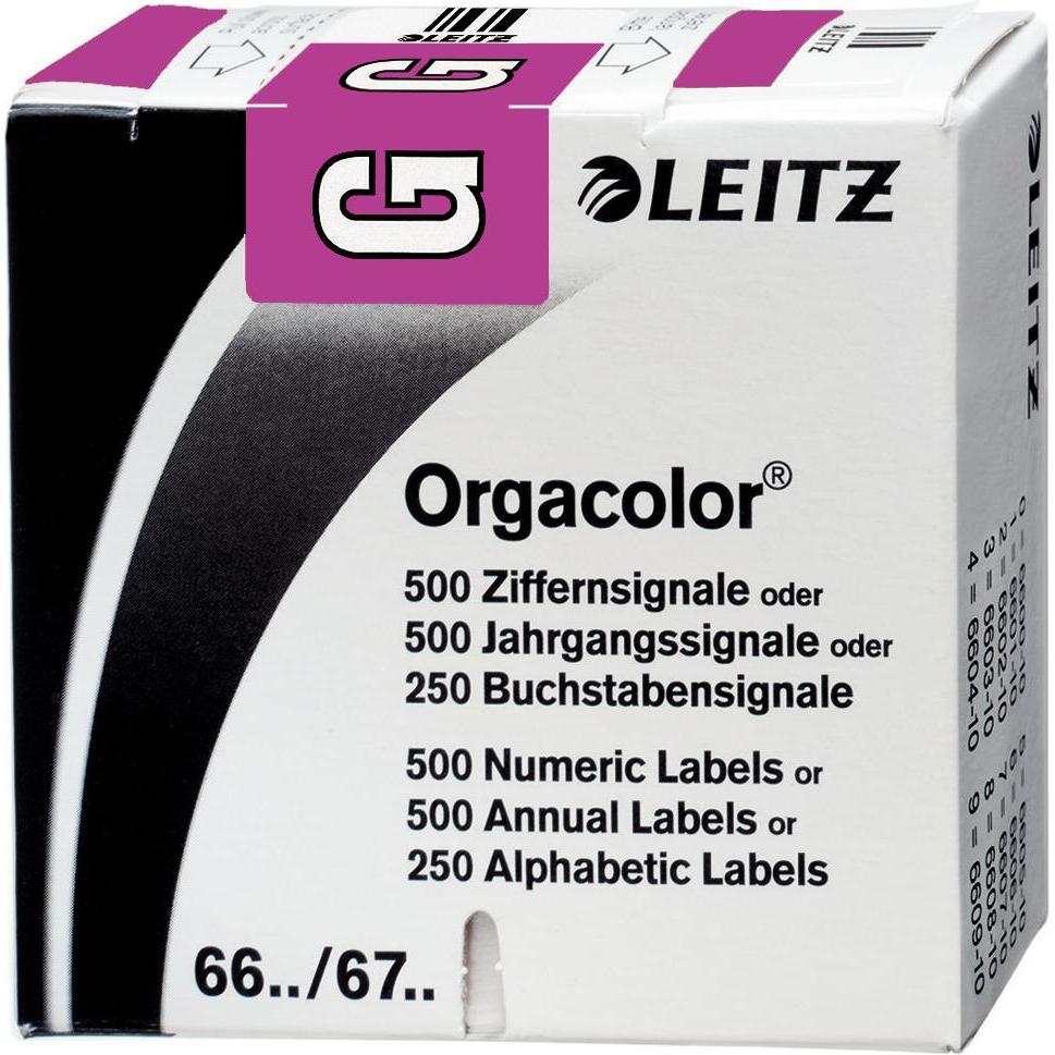 Leitz, Ordner Zubehör, Orgacolor Violett