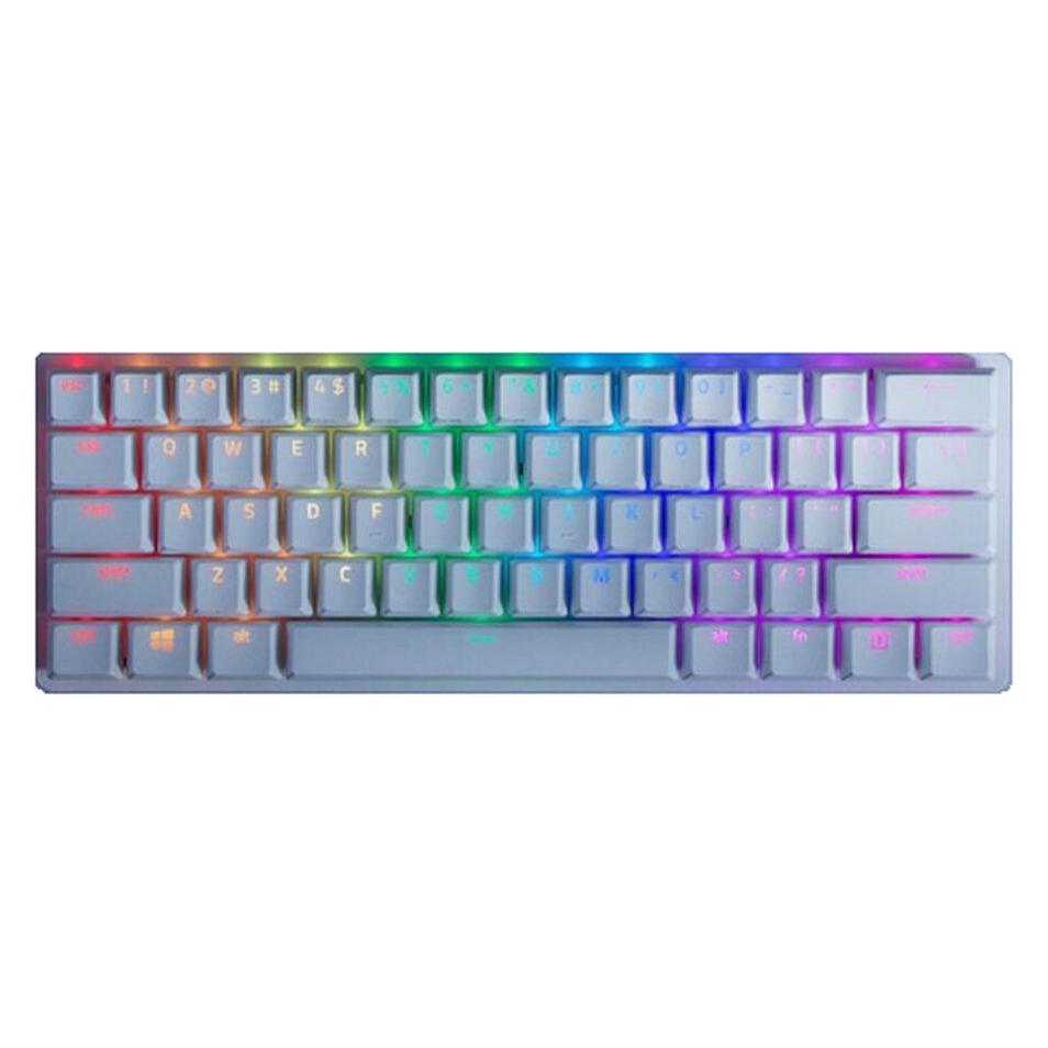 Razer Huntsman Mini Mercury (US, Kabelgebunden), Tastatur, Weiss