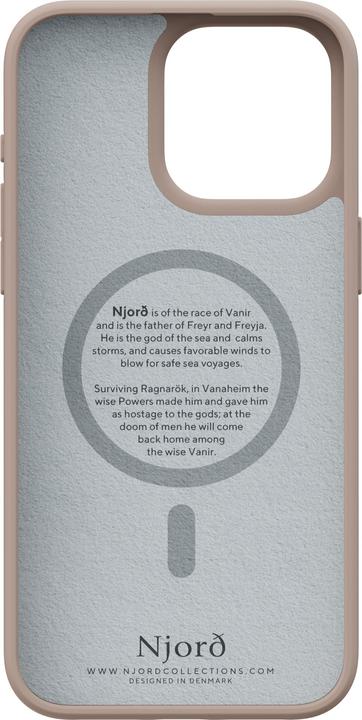 Produktbild Njord Hard-Cover Fabric MagSafe Case Pink Sand (Apple iPhone 15 Pro Max)