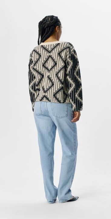 Produktbild Object Gemusterter Strickpullover (M)