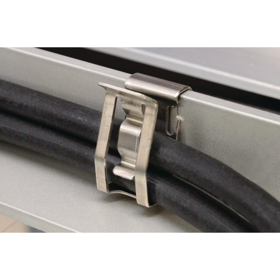 HellermannTyton, Kabelbinder, MSC2-SS304-ML (100) Kantenclip 24x13mm Edelstahl 151-00982 (Metallkabelbinder, 210 mm, 100...