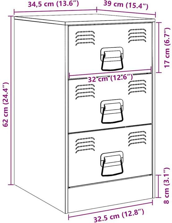 Immagine prodotto vidaXL Ki (34.50 x 39 x 62 cm)