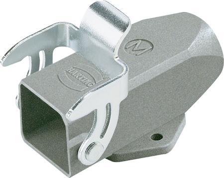 Produktbild Harting HAN A Steckerhülse Typ 3Amit M20 Eingang Metall mit Verriegelungsclip