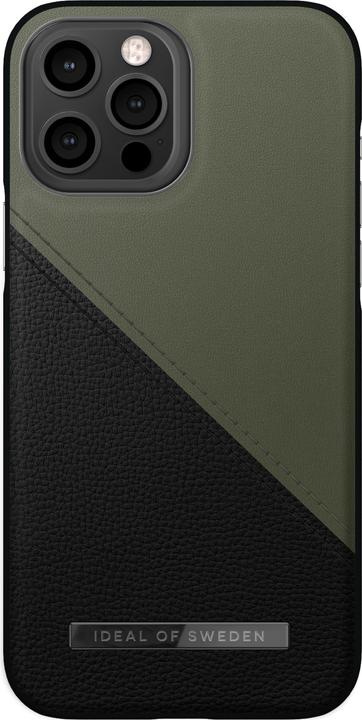 Actual product image iDeal Of Sweden Atelier iPhone 13 Pro Max Case - Onyx Black Khaki (Apple iPhone 13 Pro Max, Apple iPhone 12 Pro Max)