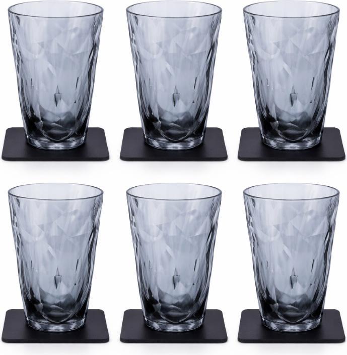 Actual product image Silwy Magnet Plastic Glasses Long Drink Grey