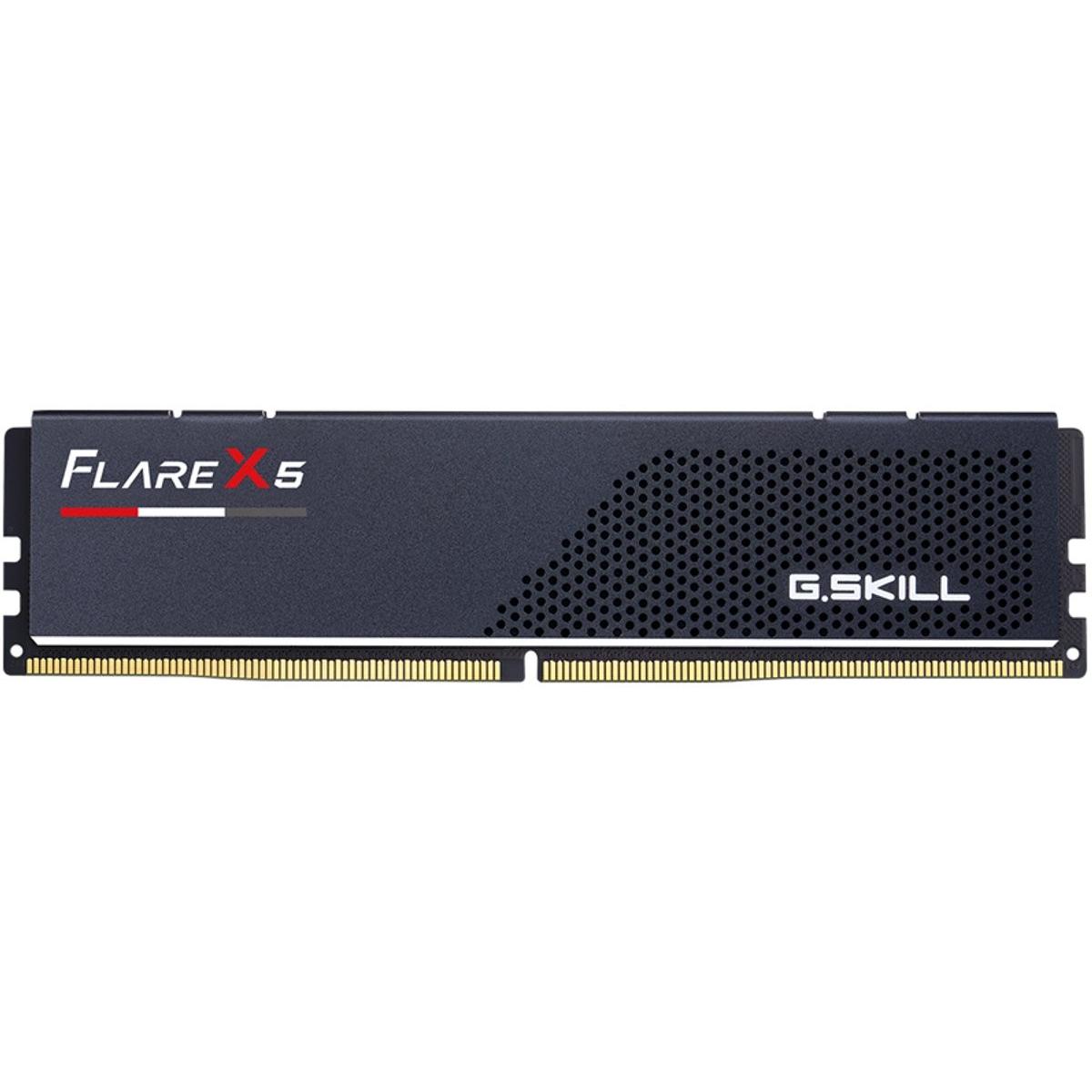 G.Skill RAM Gskill D5 6000 16GB C30 Flare X5 (1 x 16GB, 6000 MHz, DDR5-RAM, DIMM), RAM, Schwarz