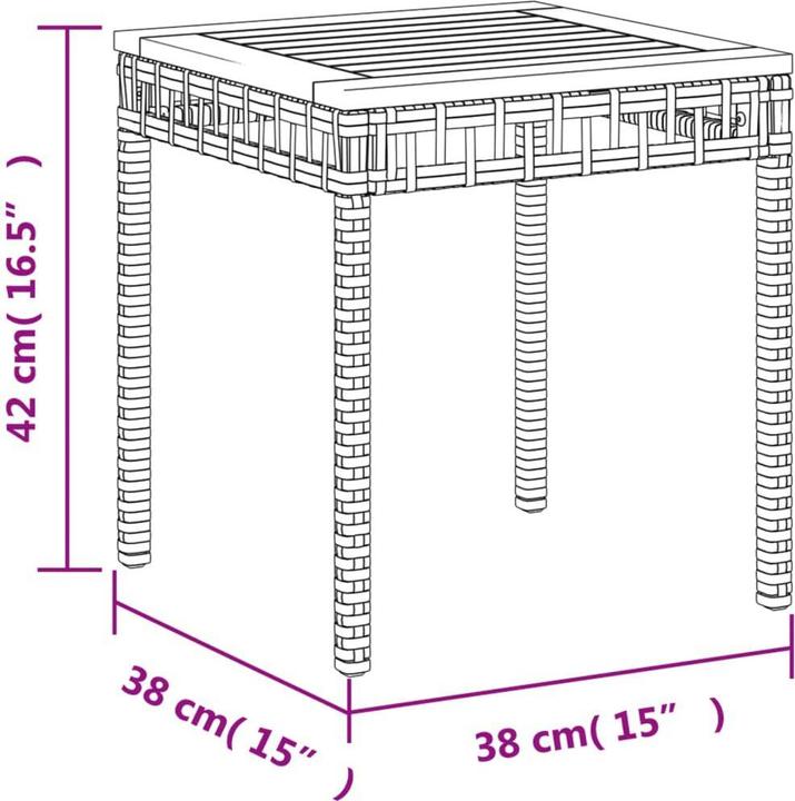 Immagine prodotto vidaXL Tavolo da giardino (38 cm)