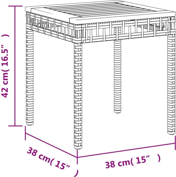 Actual product image VidaXL Garden table (38 cm)