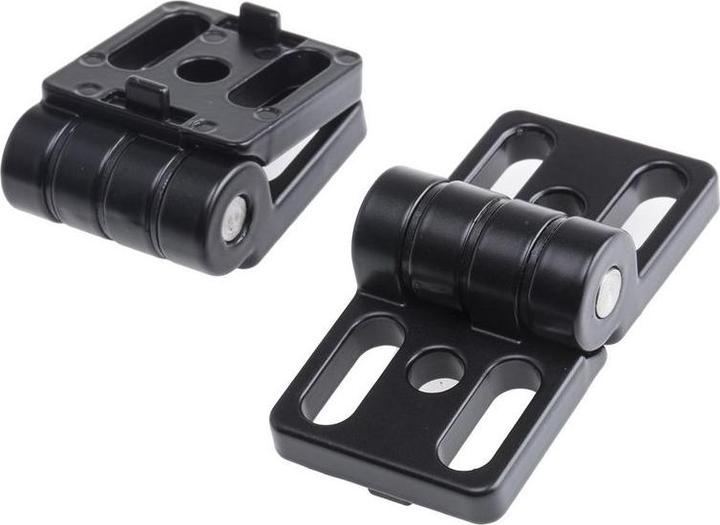 RS PRO Metal Hinge, 30x60mm, slot 6, black