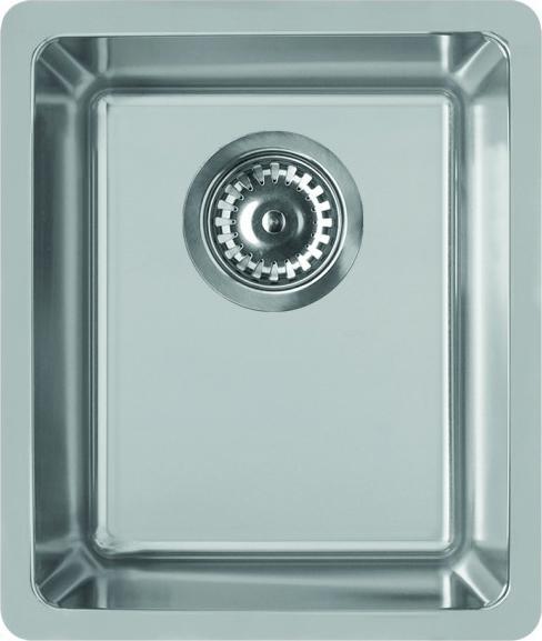 Elleci Space 340 R15 Lavello sottopiano Rettangolare Acciaio inossidabile (Lavello sottopiano, 44 cm, 38 cm)