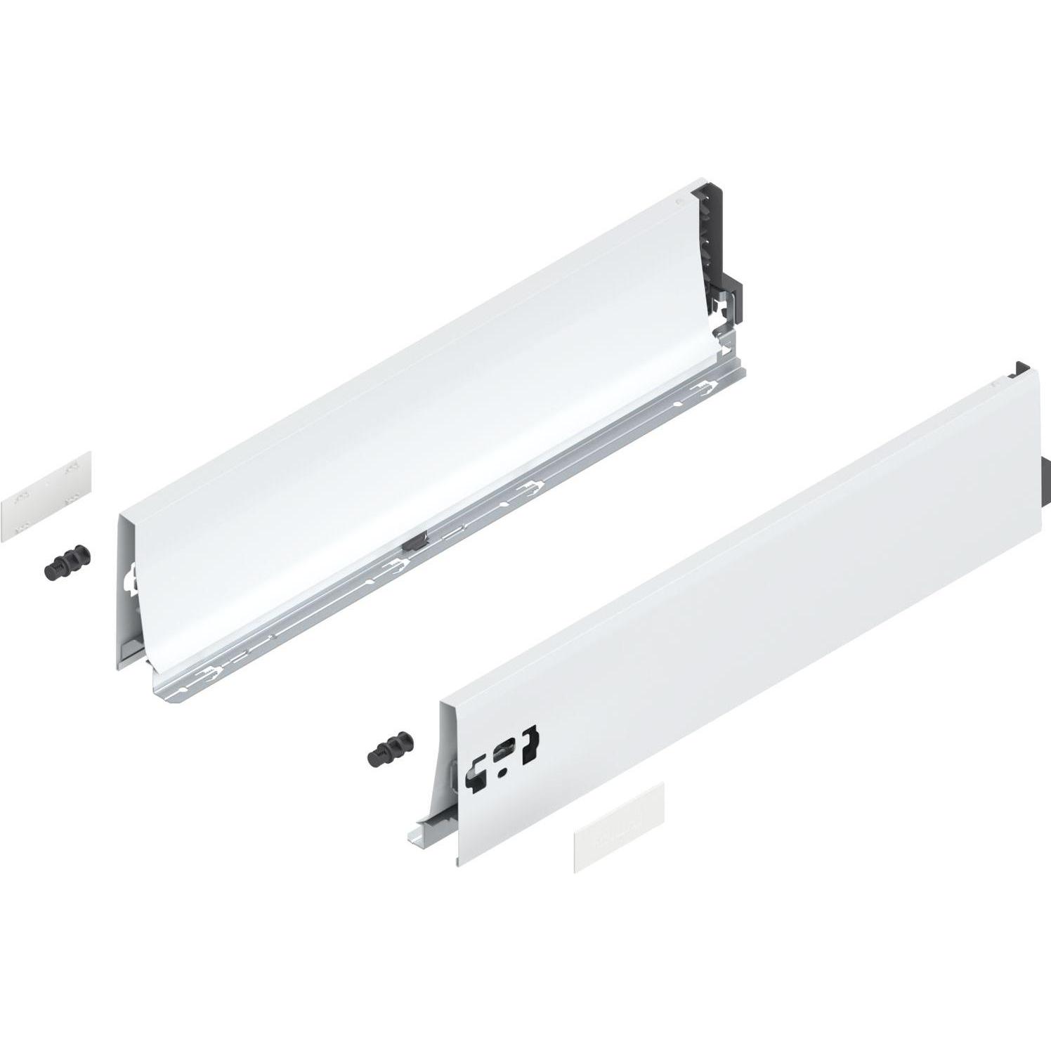 Blum, Schubladenauszüge, Tandembox antaro K 1 Paar, 30kg 450mm Vollauszug Blumotion, seidenweiss