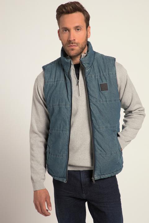 Produktbild JP1880 Weste, Denim, Jeans-Look, Warmfutter, Stehkragen (6XL)