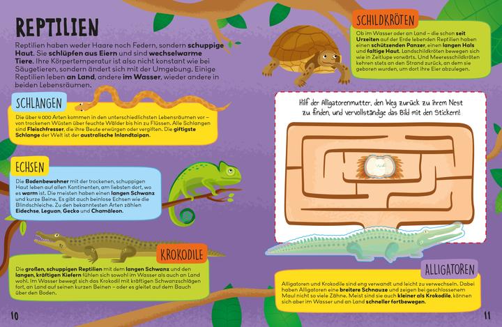 Produktbild Panini Tiere: Glow-in-the-Dark-Sticker – Das grosse Buch der Tiere