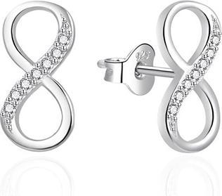 Immagine prodotto Agato - Infinity silver earrings with zircons AGT-E079PW (Argento)