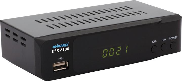Produktbild Ankaro ANK DSR2100PVR - Receiver DVB-S/DVB-S2 1080p mit PVR (DVB-S, DVB-S2)