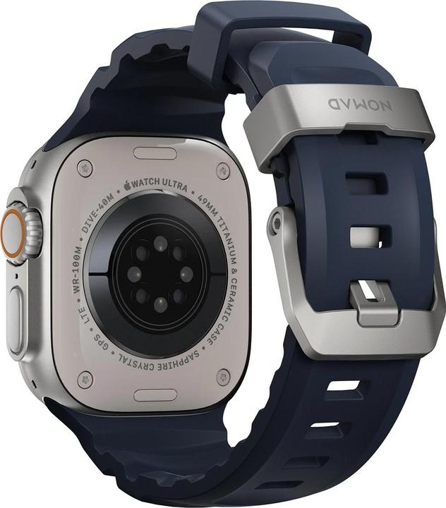 Actual product image Nomad Rocky Point Band 42/44/45/49mm Atlantic (Leather, Plastic, Titanium, Tyres)