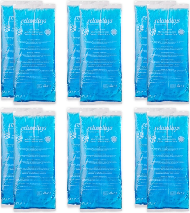 Immagine prodotto Relaxdays 12x cuscinetto di raffreddamento (12 x, 1290 g)