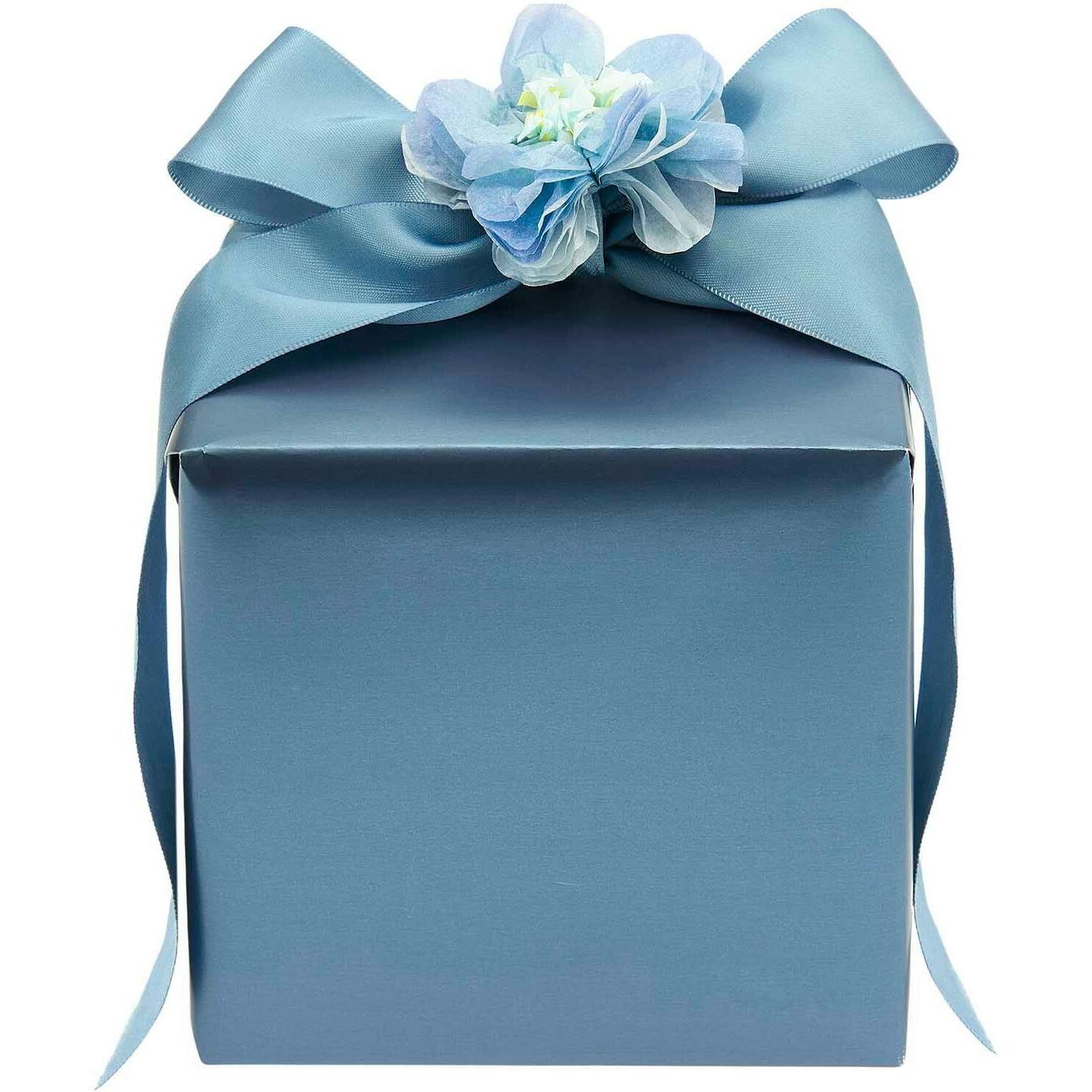 Rico Design, Geschenkverpackung, Geschenkpapier Metallic Blau, Matt, FSC (Geschenkpapier, 1 x)