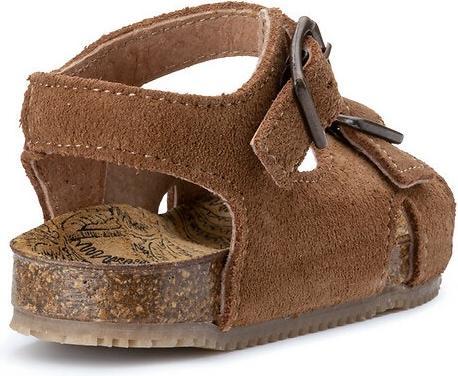 Actual product image La Redoute Collections Leather sandals with buckle (24)