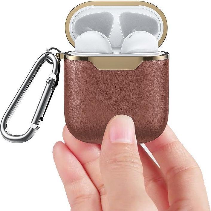 Produktbild JTI Schutzhülle für AirPods Case - Braun / Gold (Ladecase Hülle)