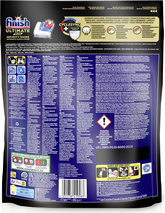 Image du produit MGA Ultimate Plus Infinity Shine (Cachets, 73 Cycles de lavage)