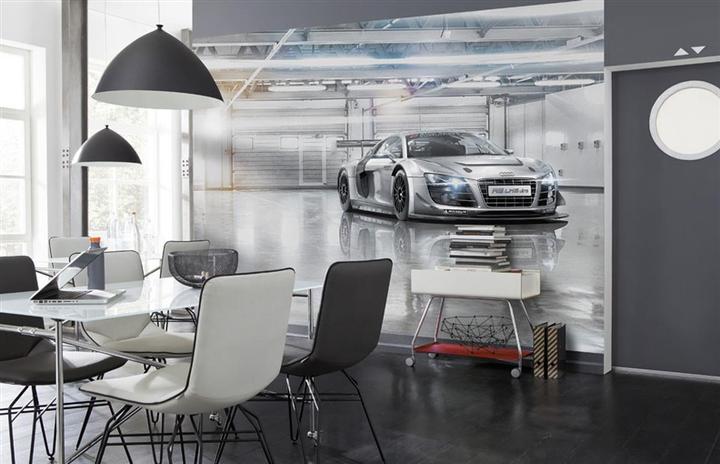 Actual product image Komar Wall mural VOL 15 paper Audi R8 Le Mans 368 x 254 cm (368 x 254 cm)
