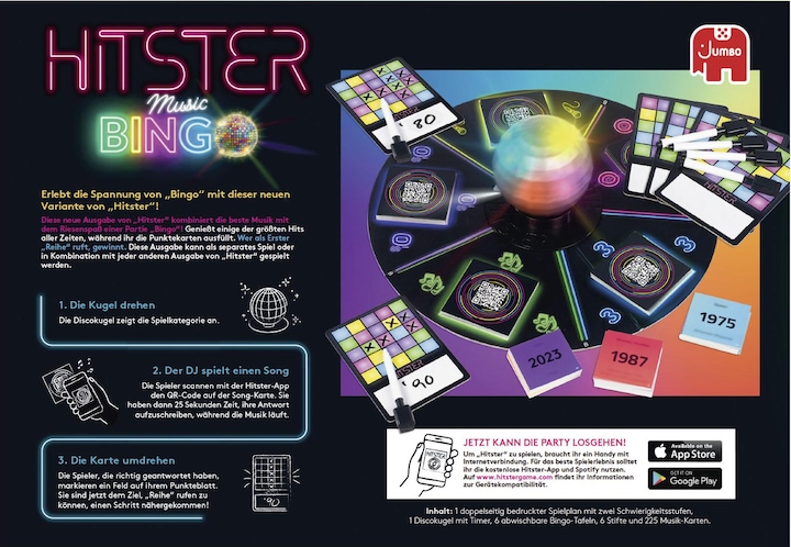 Actual product image Jumbo Hitster Bingo (German)