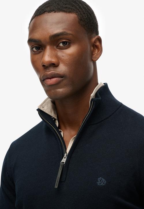 Image du produit Superdry Maglione Essentials Mezza Zip in Cotone (M)