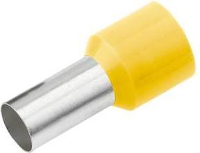 Actual product image Cimco Wire end ferrule 6 mm² 12 mm Partially insulated Yellow 18 2350 100 pcs.