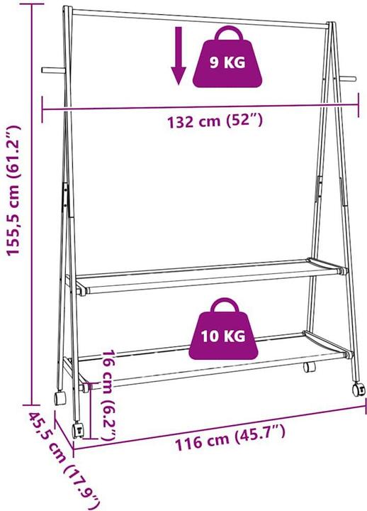 Image du produit vidaXL Kleiderständer