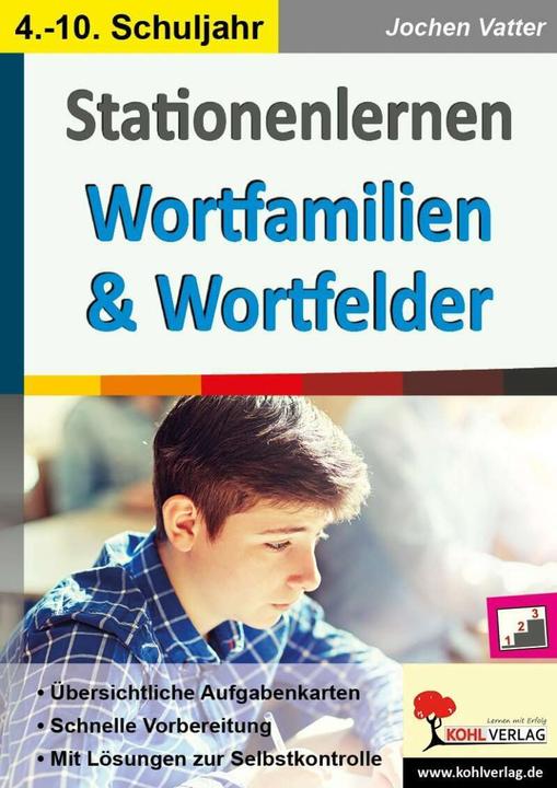 Produktbild Stationenlernen Wortfamilien & Wortfelder (Deutsch, Jochen Vatter, 2019)