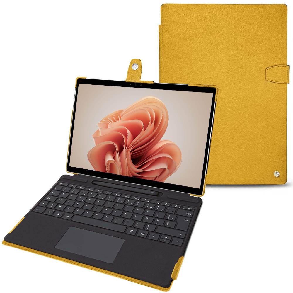 Noreve Lederschutzhülle Microsoft Surface Pro 9 (Surface Pro), Tablet Hülle, Orange