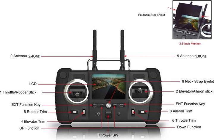 Produktbild Hubsan Spy Hawk RTF Plane Camera Recording with Auto-Pilot