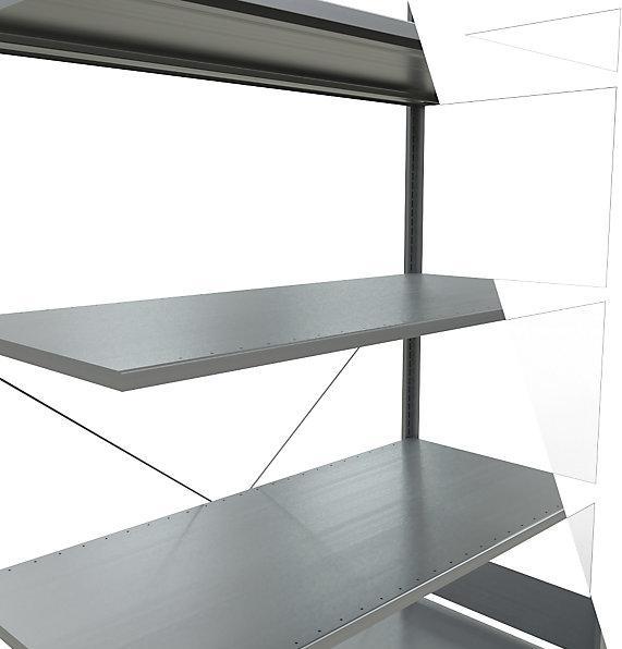 Actual product image eurokraft pro Boltless shelving, single row