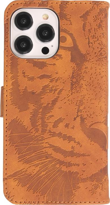 Image du produit PhoneLook Fourre Flip 3D en similicuir Oeil du tigre (Apple iPhone 14 Pro Max)