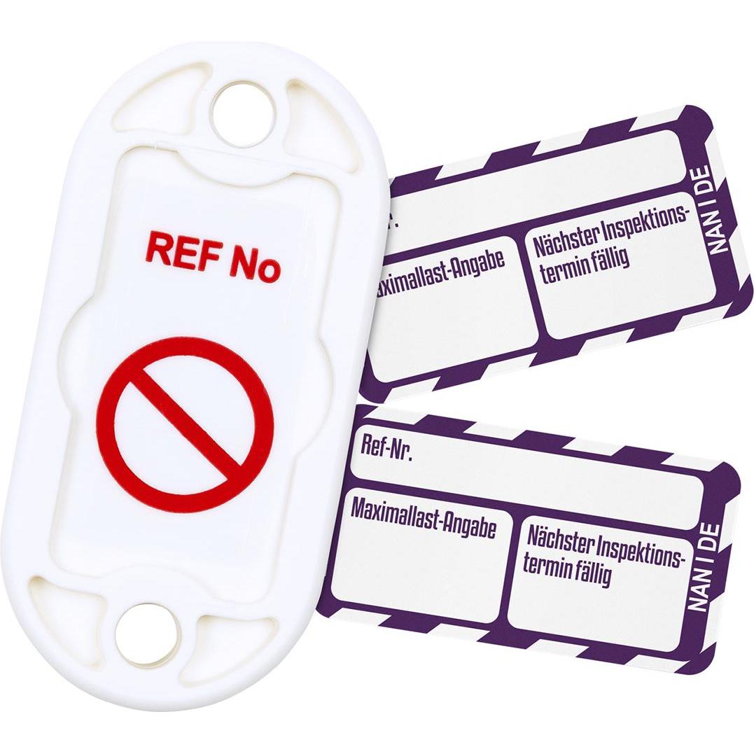 Brady, Segnaletica di sicurezza, NAN-DE-PK-NAN-I-PL, set di Nanotag™, 20 supporti per Nanotag, 20 etichette con inserto Nanotag