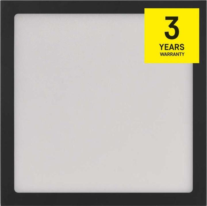 Actual product image Emos Surface-mounted LED light NEXXO, square, black, 12.5W, with Change CCT (1100 lm)