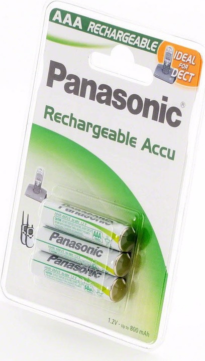Produktbild Panasonic Rechargeable DECT (3 Stk., AAA, 750 mAh)