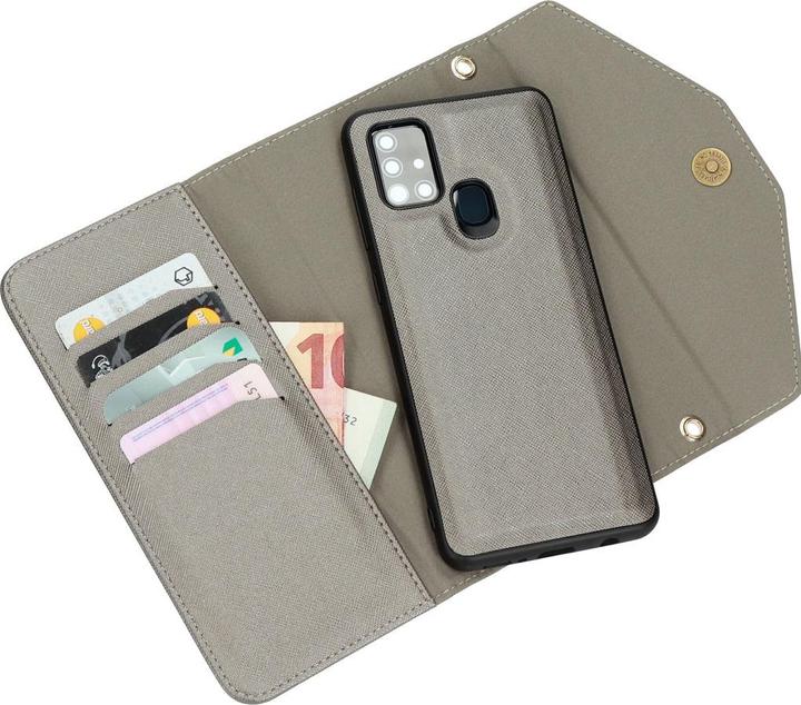 Actual product image Casetastic Clutch Samsung Galaxy A21s (2020) Gold/Silver (Samsung Galaxy A21s)