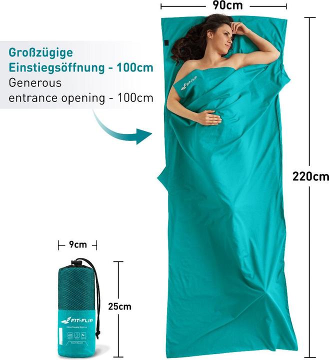Produktbild Fit-Flip Hüttenschlafsack (220 cm)