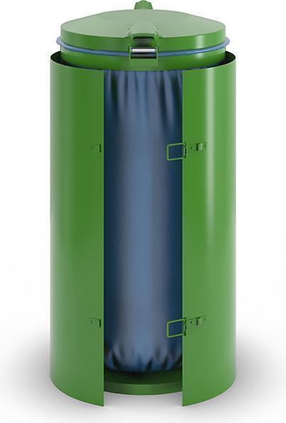 Produktbild kaiserkraft Stahlblech-Abfallsammler für 120-l-Sack (120 l)